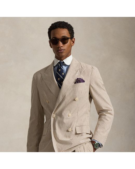 Polo Ralph Lauren Natural Polo Soft Tailored Fit Seersucker Jacket for men