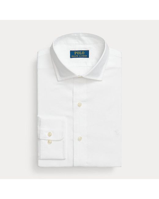 Camicia effetto texture Custom-Fit di Polo Ralph Lauren in White da Uomo