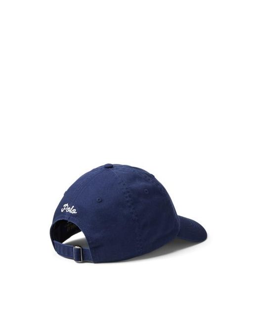 Ralph Lauren Blue Dog-Embroidered Twill Ball Cap for men