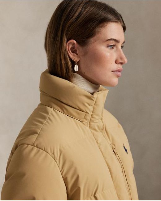 Chaqueta Acolchada De Plumón Polo Ralph Lauren de color Brown