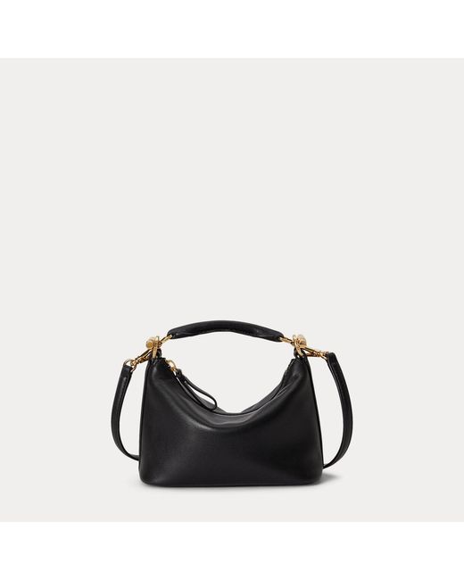 Ralph Lauren Red Mini-Nappaleder-Schultertasche Blaike
