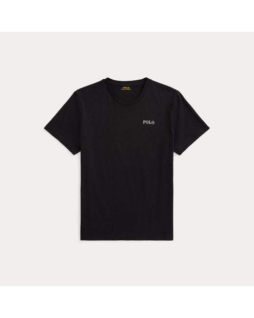 Polo Ralph Lauren Black Cotton Jersey Sleep Shirt for men
