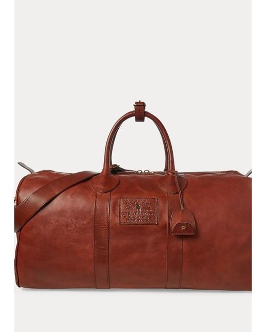 Bolsa de viaje de piel Heritage Polo Ralph Lauren de Cuero de hombre | Lyst