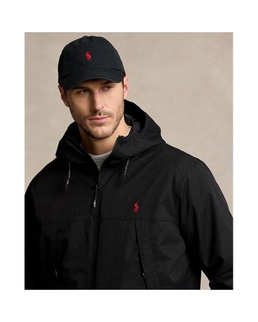 Ralph Lauren Black Big & Tall - Water-resistant Hooded Jacket for men