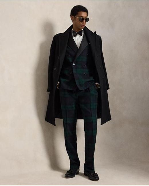 Polo Ralph Lauren Blue Plaid Tuxedo Trouser for men
