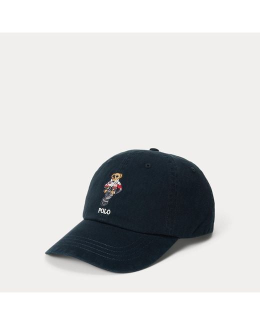 Polo Ralph Lauren Blue Polo Bear Twill Ball Cap for men