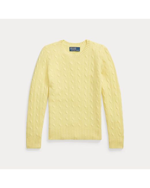 Polo Ralph Lauren Yellow Ralph Lauren Boy's The Iconic Cable-Knit Cashmere Sweater for men