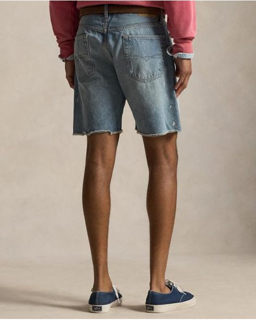 Ralph Lauren Red 8-Inch Vintage Classic Cutoff Short for men