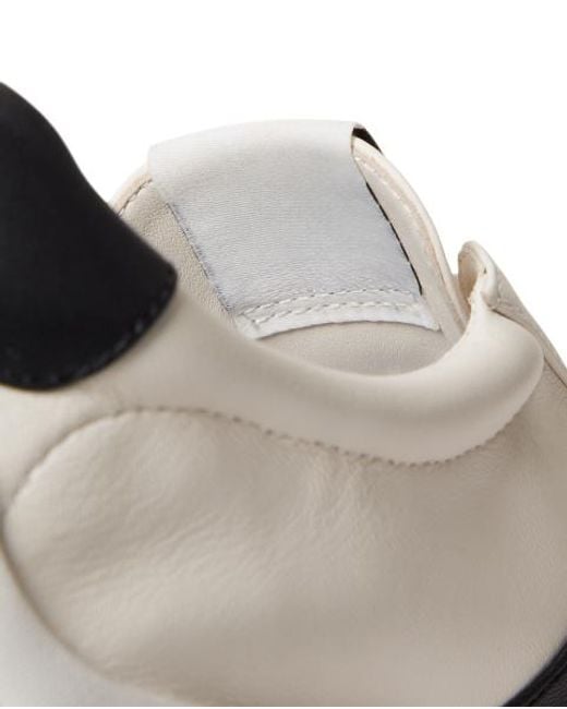 Polo Ralph Lauren White Treaded Leather Low-Top Trainer