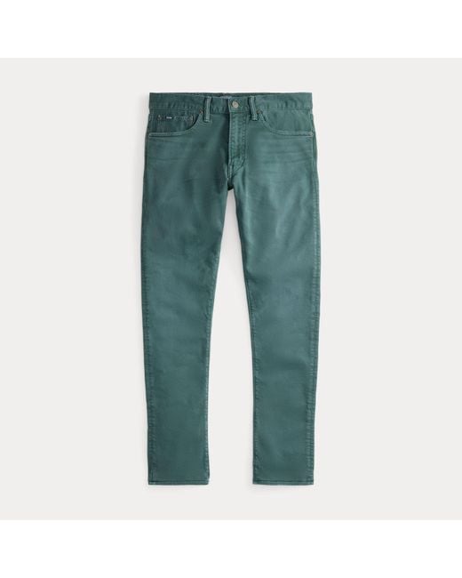 Ralph Lauren Blue Sullivan Slim Garment-Dyed Stretch Jean for men