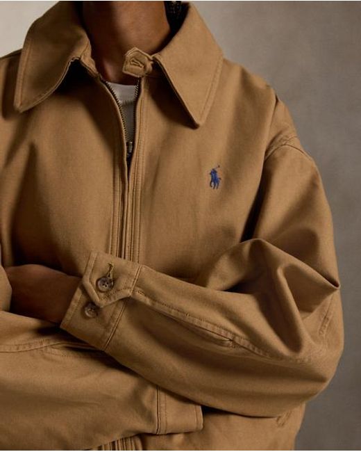Polo Ralph Lauren Brown Oversized Cotton Windbreaker