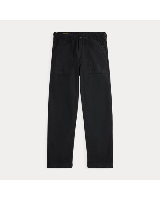 Polo Ralph Lauren Black Relaxed Fit Reverse-Sateen Trouser for men