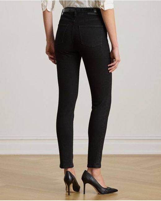 Ralph Lauren Black High-Rise Skinny Ankle Jean