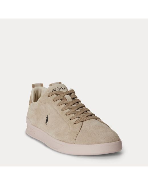 Ralph Lauren Natural Heritage Court Ii Suede Trainer for men