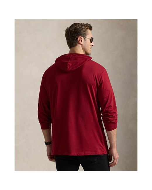 Polo Ralph Lauren Red Ralph Lauren Polo Bear Jersey Hooded T-Shirt for men