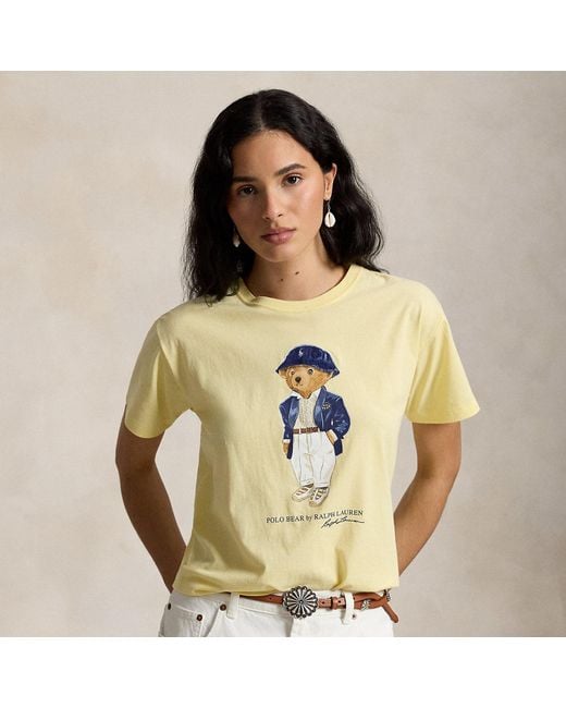 Polo Ralph Lauren Natural Polo Bear Cotton Jersey T-Shirt