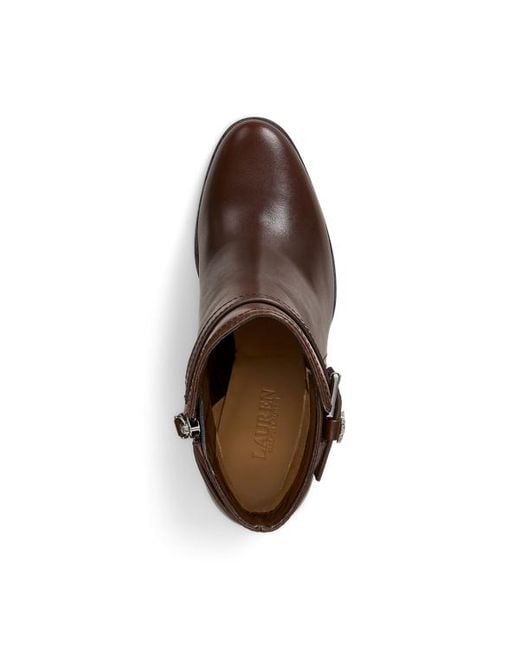 Stivaletti Brooke II con tacco alto di Ralph Lauren in Brown
