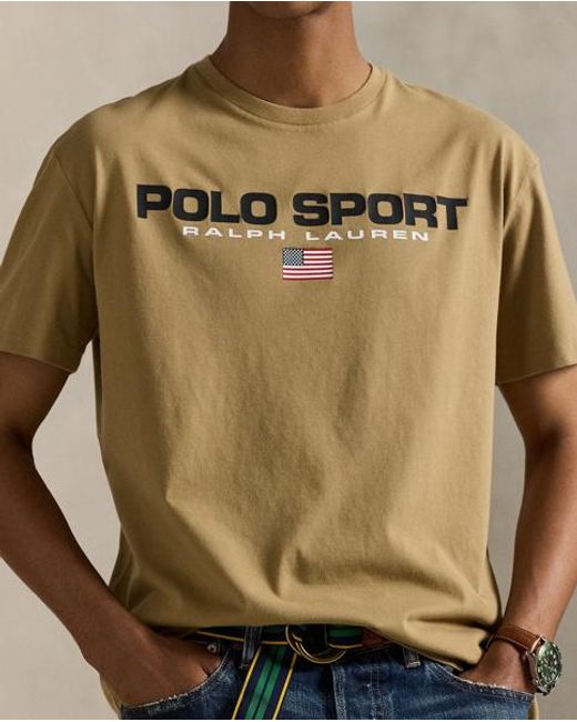 T-Shirt Polo Sport Classic Fit En Jersey Polo Ralph Lauren pour homme en coloris Natural