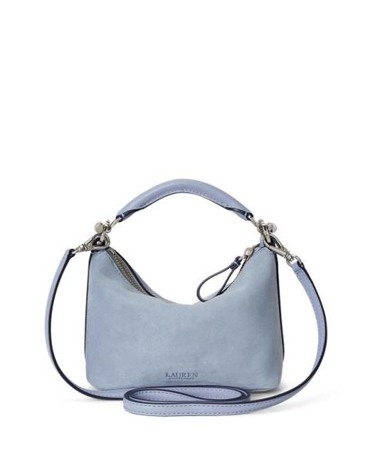 Ralph Lauren Natural Suede Mini Blaike Shoulder Bag