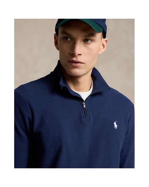 Polo Ralph Lauren Blue Wimbledon Clarus Pique Pullover for men