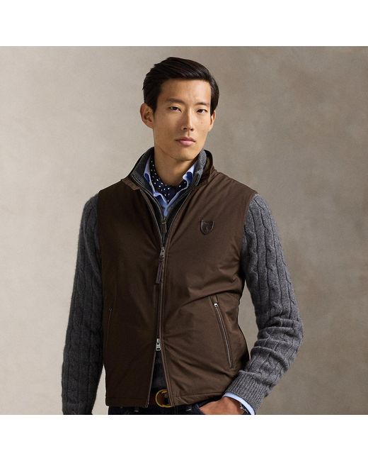 Polo Ralph Lauren Brown The Abottson Gabardine Gilet for men