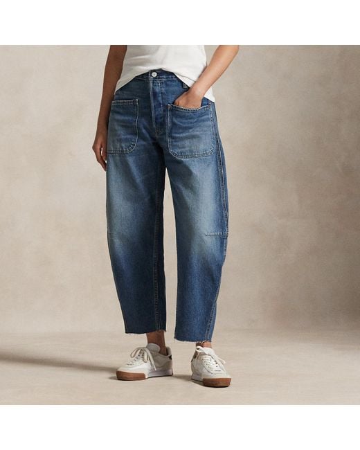 Polo Ralph Lauren Blue Curved Tapered Jean