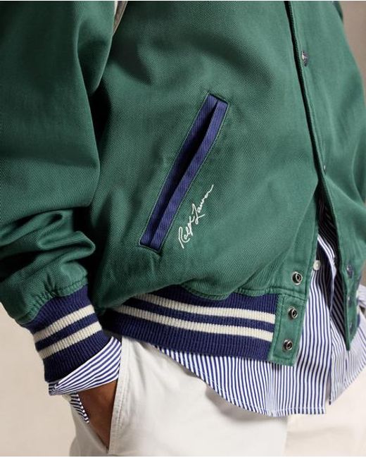 Polo Ralph Lauren Green Polo Ralph Lauren Lauren Yankees Jacket for men