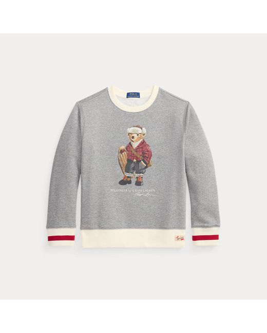 Polo Ralph Lauren Men's Gray Ralph Lauren Boy's Polo Bear Fleece