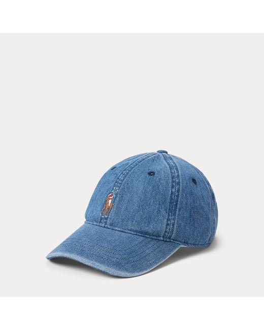 Polo Ralph Lauren Blue Ralph Lauren Denim Ball Cap for men