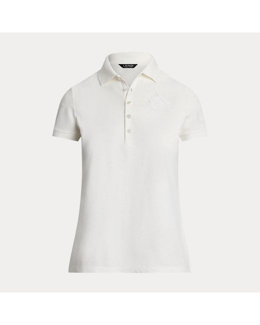 Ralph Lauren Katoenen Piqué Polo-Shirt Met Logo in het White