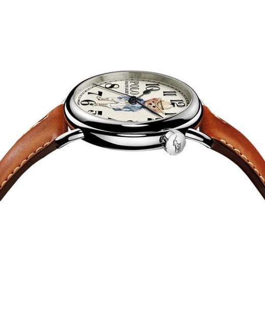 Polo Ralph Lauren White 38 Mm Ricky Cowgirl Polo Bear Watch
