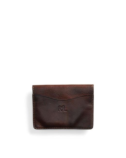 RRL Brown Leather Card Case for men