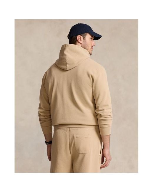 Ralph Lauren Große Größen - Kapuzenpullover aus Loopback-Fleece in Natural für Herren