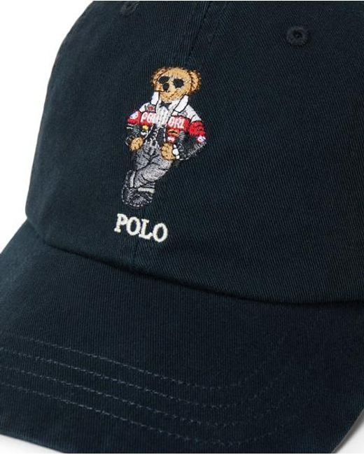 Polo Ralph Lauren Blue Polo Bear Twill Ball Cap for men
