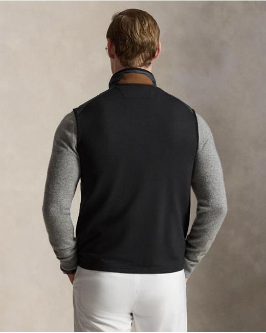 Ralph Lauren Gray Hybrid Full-Zip Gilet for men