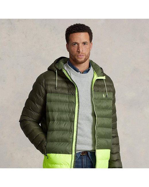 Polo Ralph Lauren Ralph Lauren Packable Water-repellent Hooded Jacket in  Green for Men | Lyst