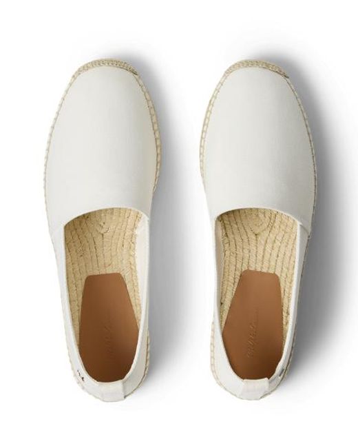 Ralph Lauren White Bosworth Linen-Silk Espadrille for men