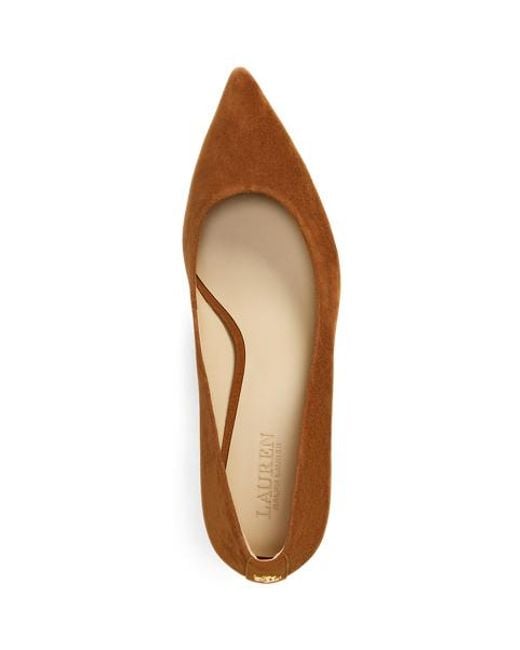Escarpins Lanette En Daim À Talon Ralph Lauren en coloris Brown