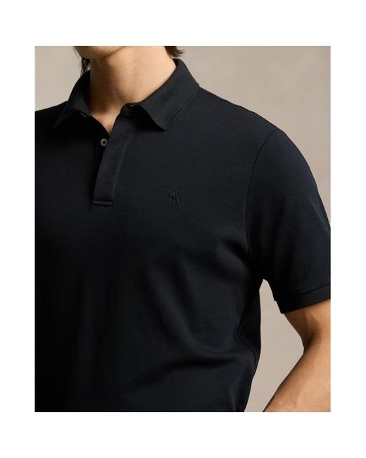 Polo Ralph Lauren Custom-Slim-Fit Baumwoll-Poloshirt in Black für Herren