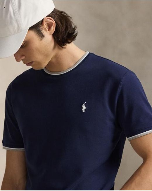 Polo Ralph Lauren Blue Classic Fit Stretch Mesh T-Shirt for men