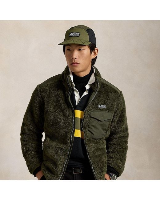 Chaqueta Bimaterial Con Tejido Polar Polo Ralph Lauren de hombre de color Green