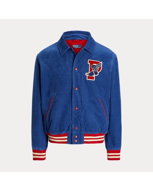 Ralph Lauren Blue P-Wing Corduroy Jacket for men