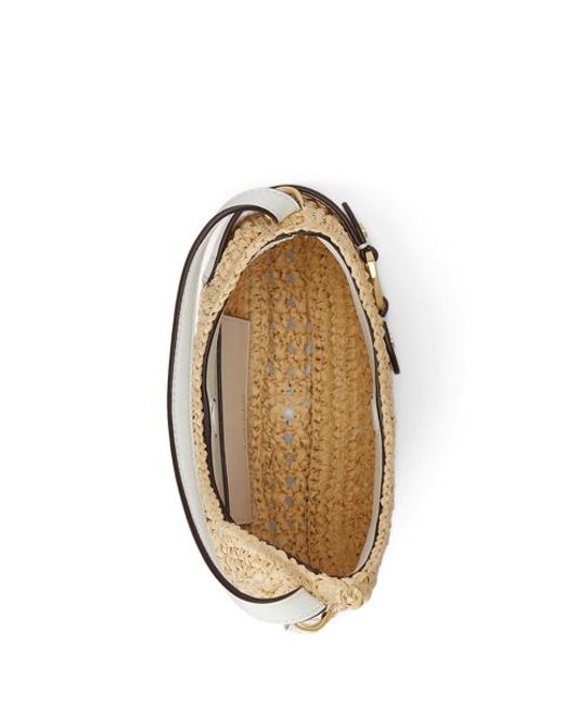 Ralph Lauren Multicolor Woven Straw Small Tasha Crossbody Bag