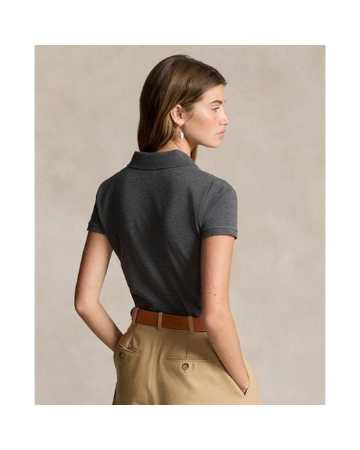 Polo Ralph Lauren Gray Slim Fit Stretch Polo Shirt