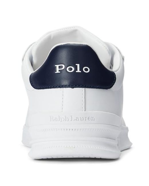 Polo Ralph Lauren White Heritage Court Ii Leather Sneaker for men