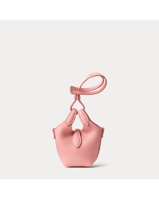 Polo Ralph Lauren Pink Polo Play Leather Bag Charm