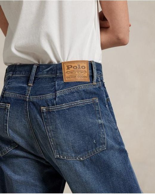 Polo Ralph Lauren Blue Slouch-Tapered-Fit Jeans