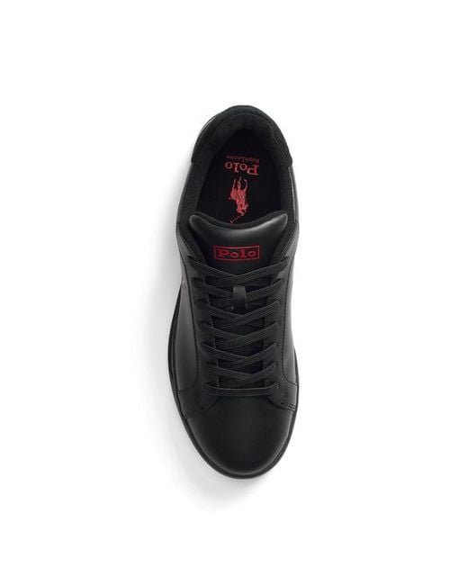 Sneaker Heritage Court II di Polo Ralph Lauren in Black da Uomo