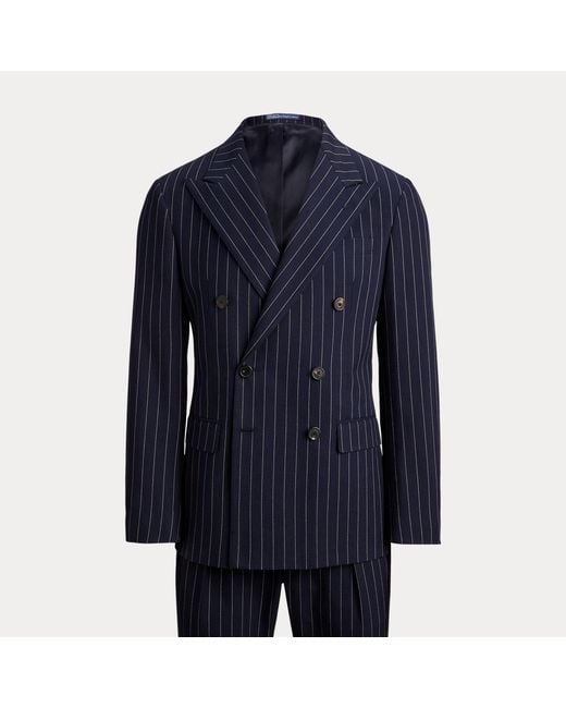 Polo Ralph Lauren Blue Polo Tailored Fit Pinstripe Twill Suit for men