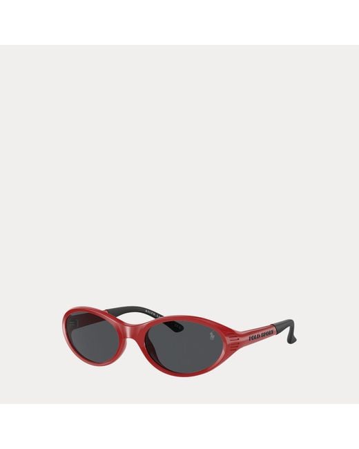 Polo Ralph Lauren Black Polo Sport Oval Sunglasses for men